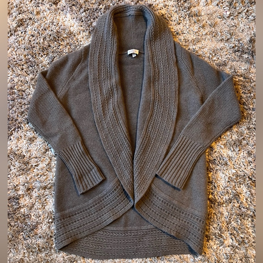 Kinross Cahsmere Wane Grey Cardigan